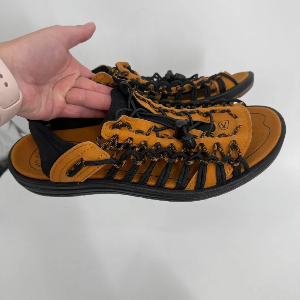 KEEN Sandals Uneek 2 Open Toe Woven Water Hike Outdoor Gorpcore Mens Size 9.5